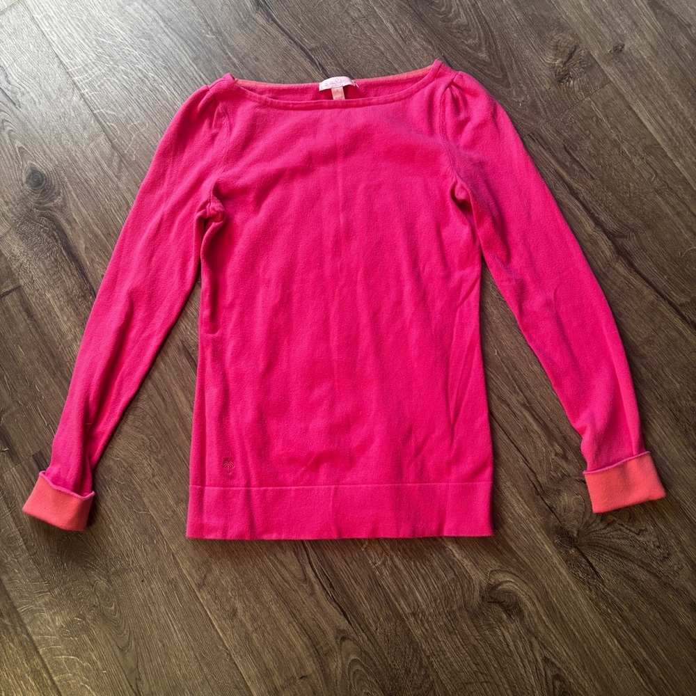 Lilly Pulitzer Vibrant Pink Knit Top
